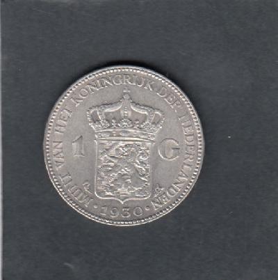 Beschrijving: 1 Gulden WILHELMINA 